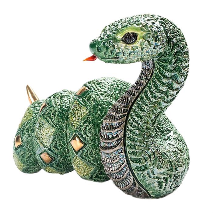 Статуэтка керамическая "Змея зеленая"